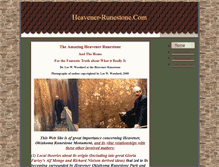 Tablet Screenshot of heavener-runestone.com